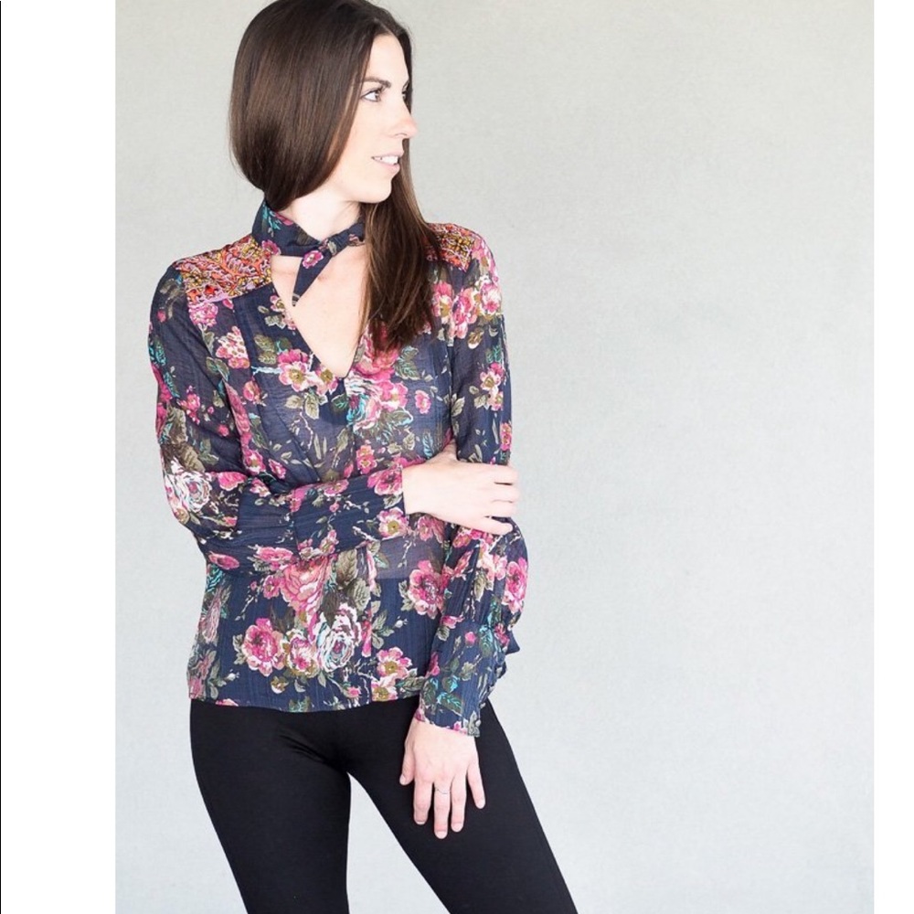 Aratta Night Blue Diana Top Sz Large